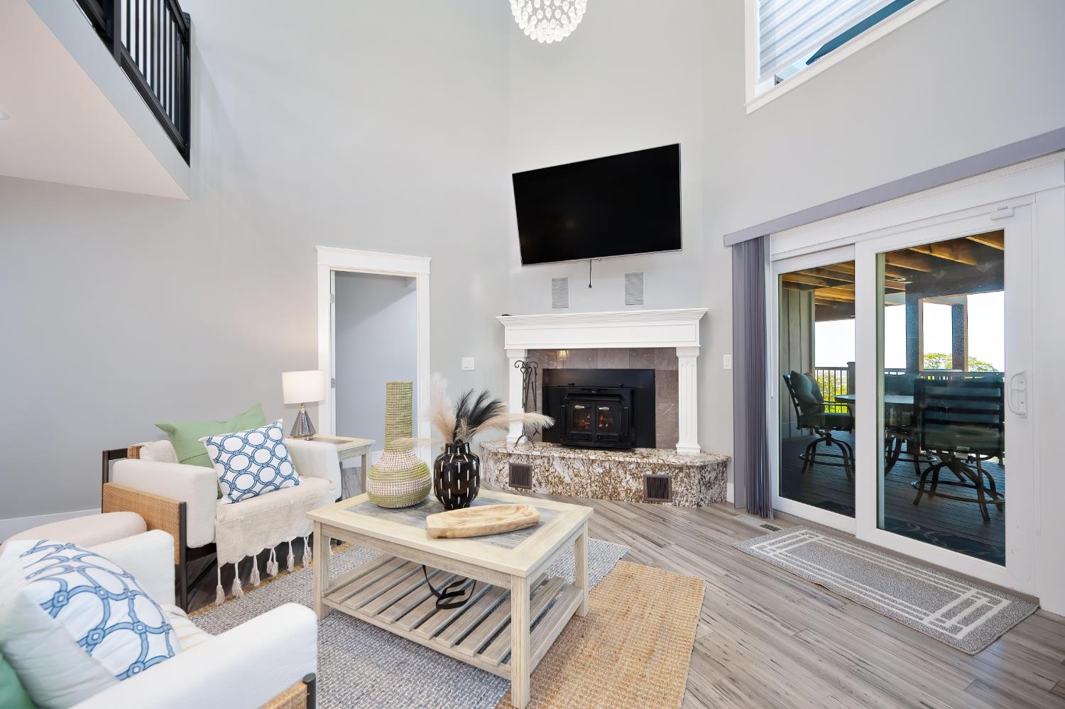 3468 Rolph Way El Dorado Hills, CA 95762 - Photo 19 of 51 a living room with furniture a fireplace and a flat screen tv