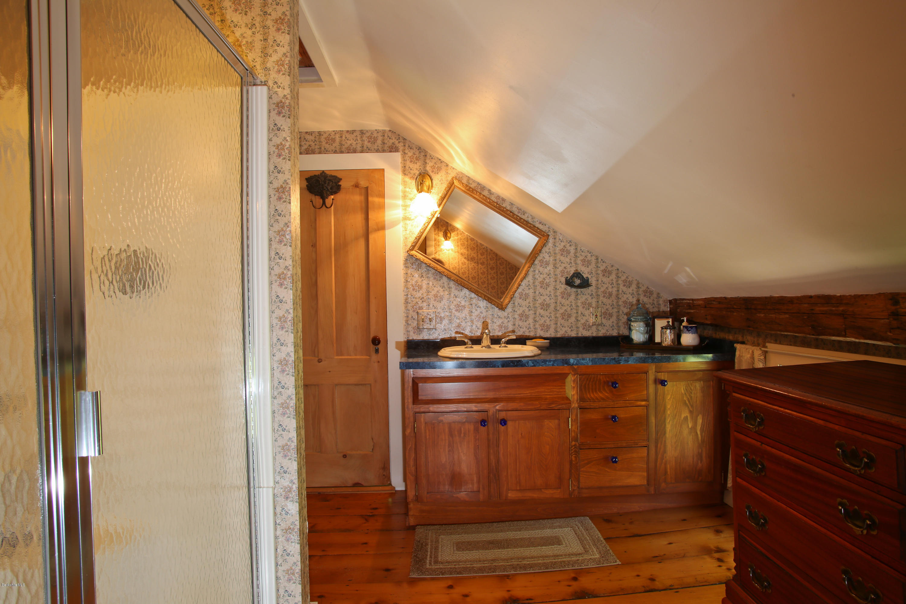 137 Leshure Road Rowe, MA 01367 - Photo 22 of 56 a kitchen with stainless steel appliances granite countertop a stove and a refrigerator