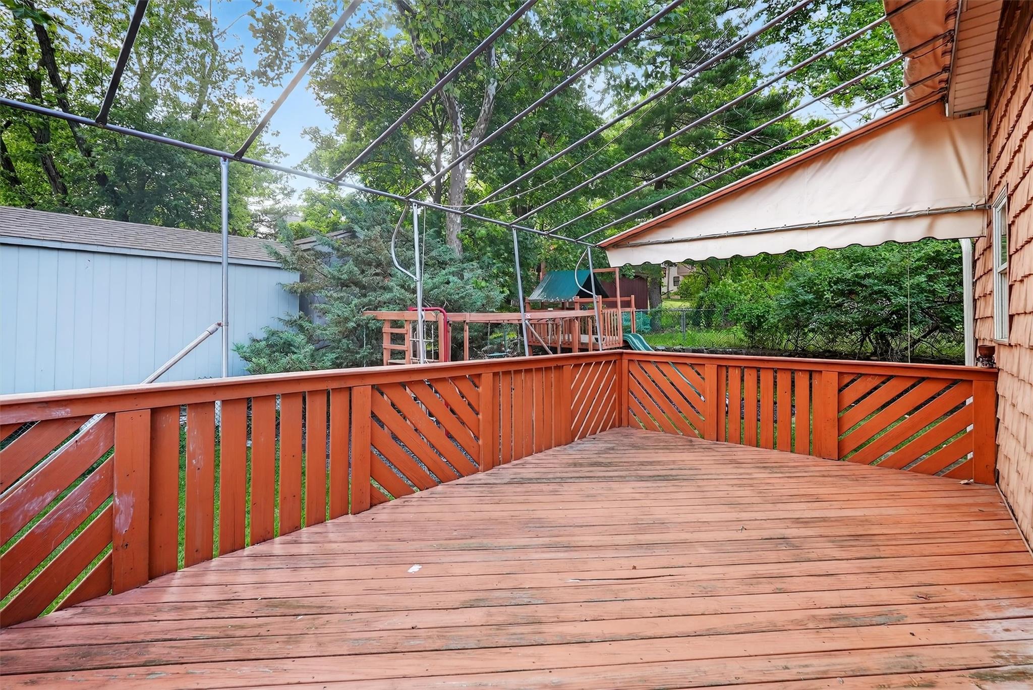 15 Dr Frank Road Spring Valley, NY 10977 - Photo 41 of 50 Wooden terrace with a playground