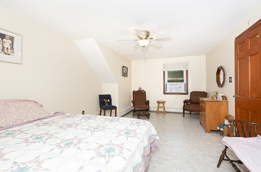 926 Old Turnpike Road Oakham, MA 01068 - Photo 30 of 42 a bedroom with a bed and wooden floor