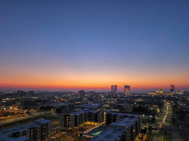 a view of balcony with city view