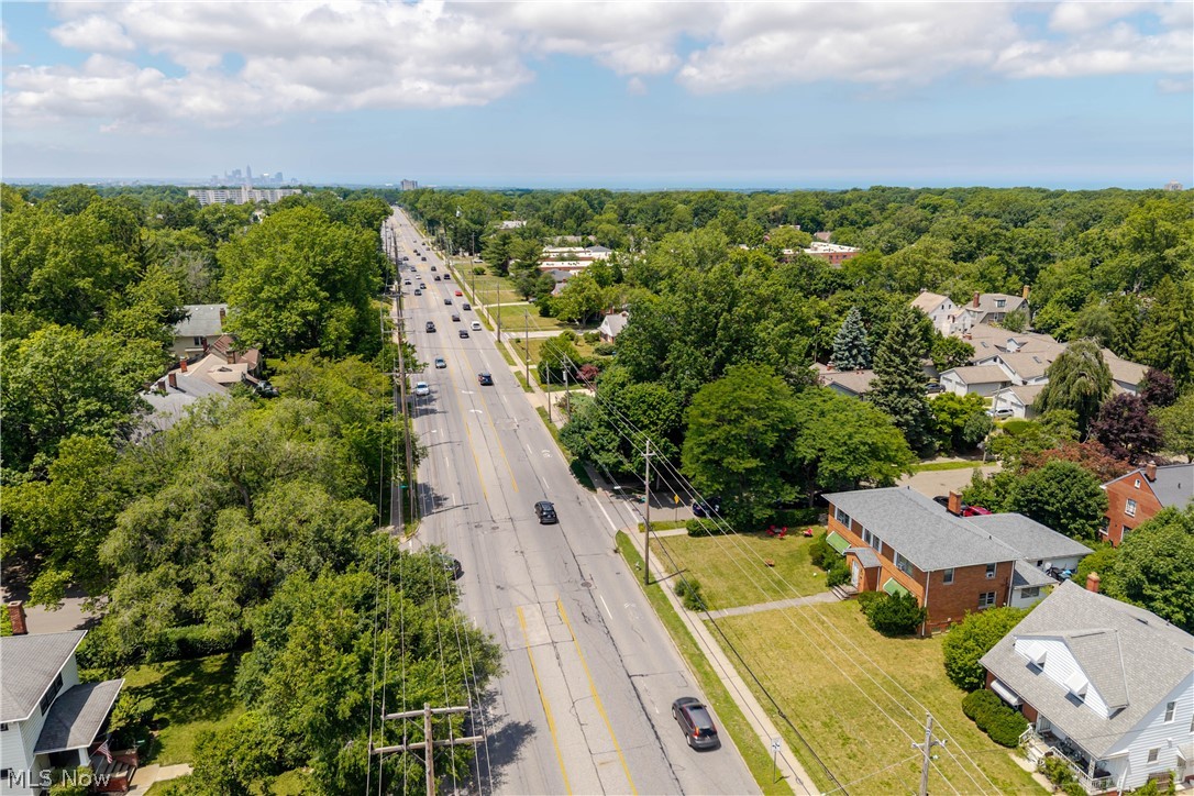 3825 Mayfield Road Cleveland Heights, OH 44121 - Photo 27 of 27 Aerial perspective showcasing a residential area with a prominent roadway