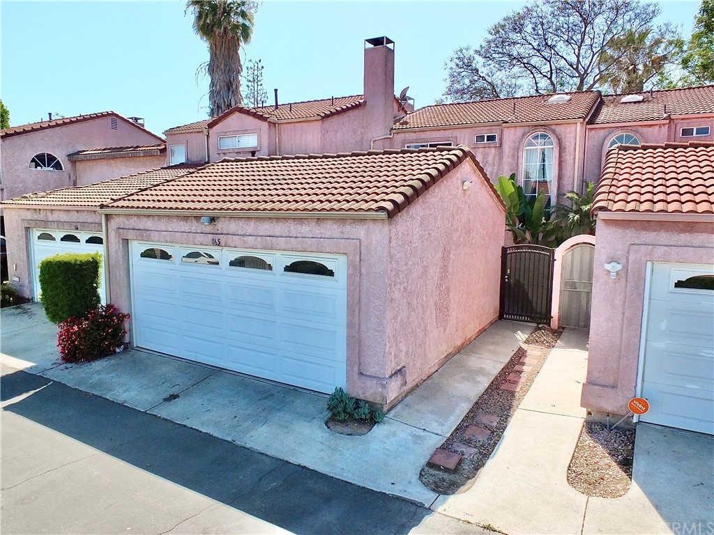 a front view of a house with entryway