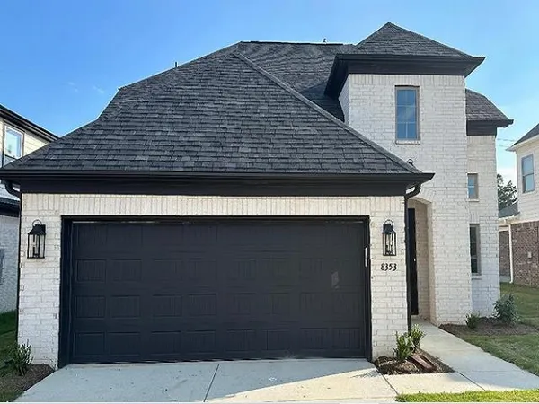 a front view of a house