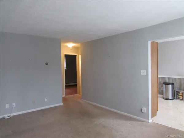 a kitchen with a cabinets and white appliances