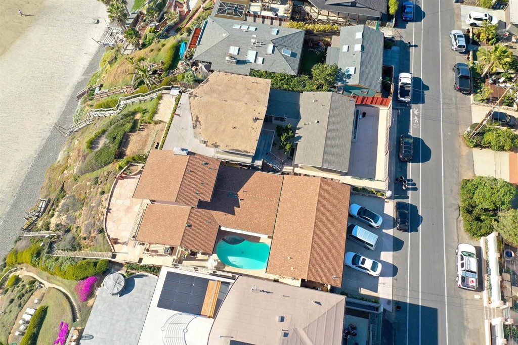 1236 Neptune Avenue Encinitas, CA 92024 - Photo 36 of 40 an aerial view of residential house with outdoor space parking