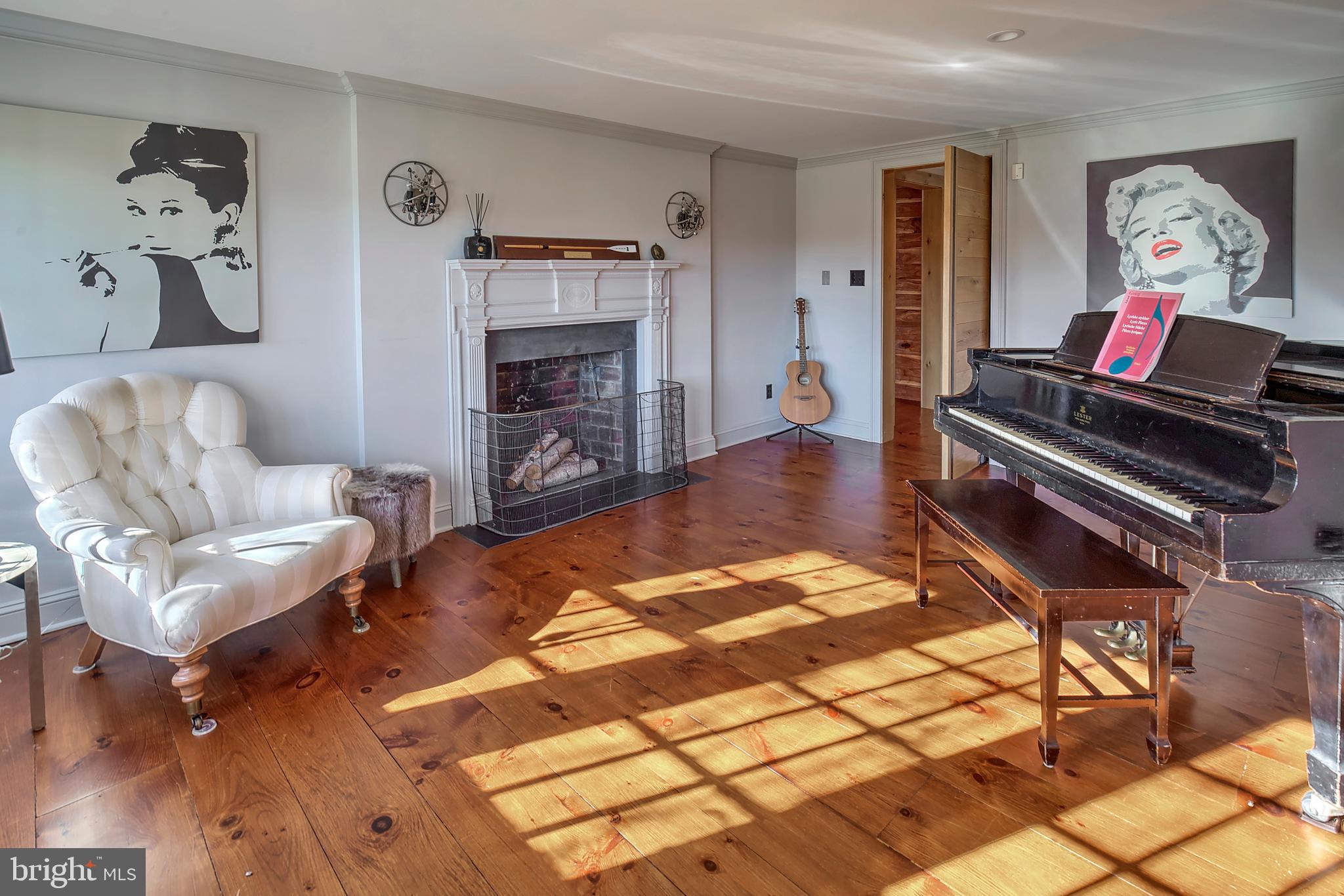 266 Province Line Road Skillman, NJ 08558 - Photo 28 of 71 a living room with furniture and a fireplace