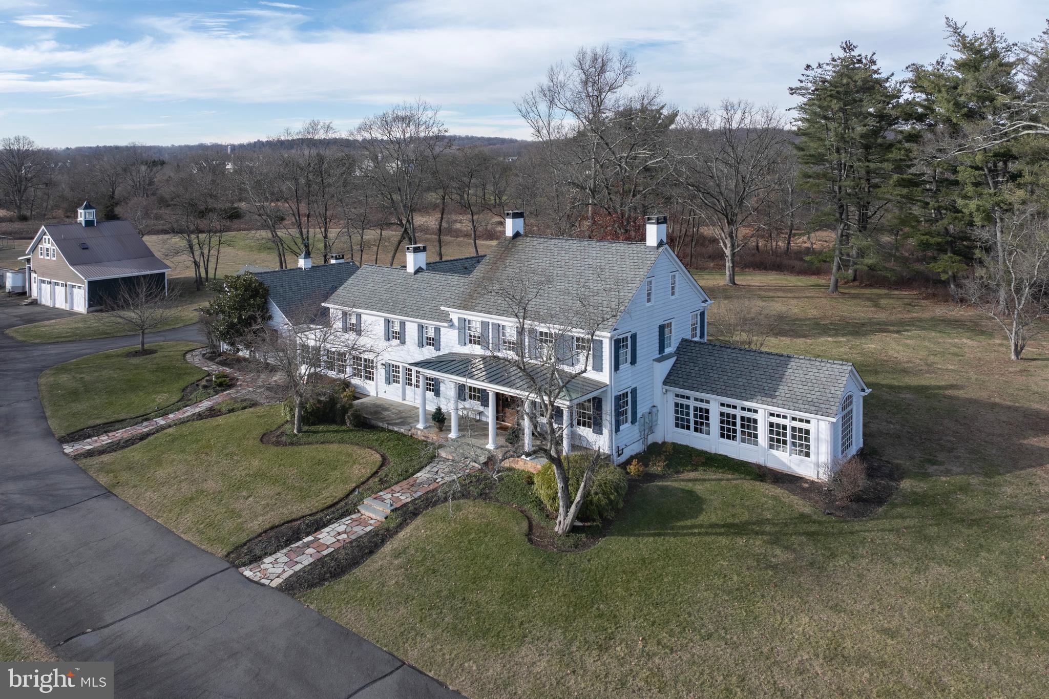 266 Province Line Road Skillman, NJ 08558 - Photo 41 of 71 an aerial view of residential houses with outdoor space and trees