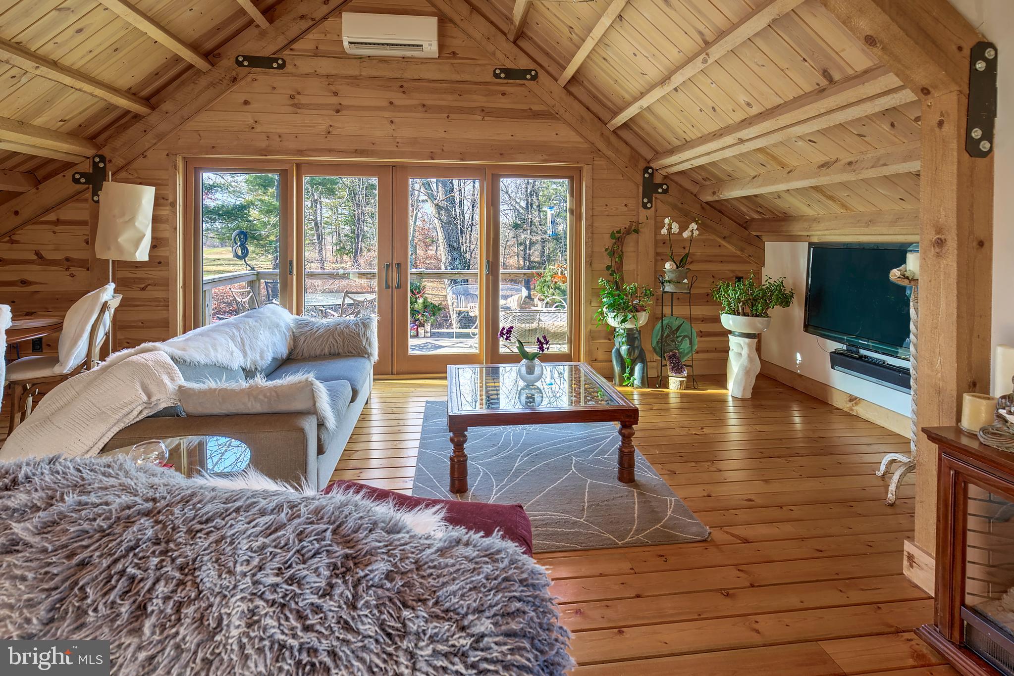 266 Province Line Road Skillman, NJ 08558 - Photo 54 of 71 a living room with furniture and a fireplace