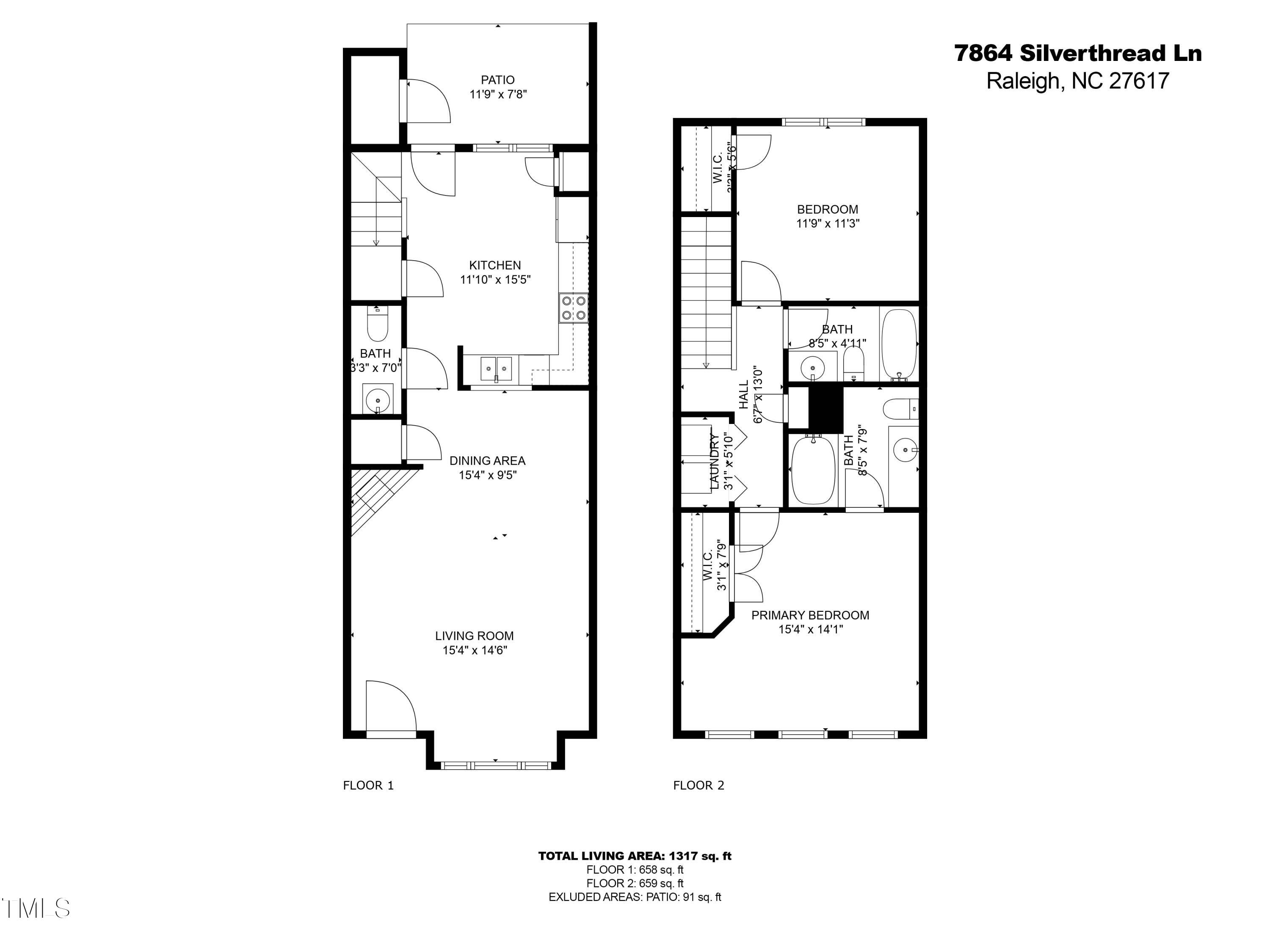 7864 Silverthread Lane Raleigh, NC 27617 - Photo 47 of 50 1-All Floors