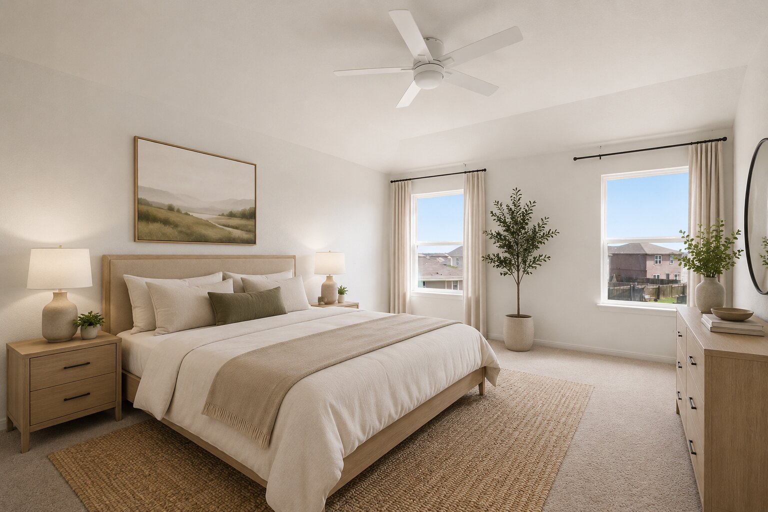 300 Hyacinth Way Jarrell, TX 76537 - Photo 21 of 37 a bedroom with a large bed and a window