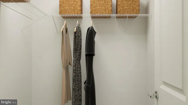 a view of a closet