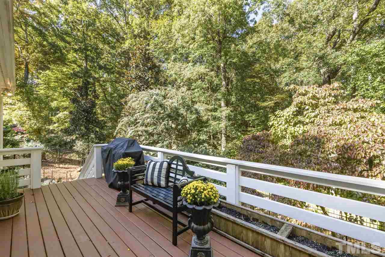 19 Covington Lane Durham, NC 27712 - Photo 28 of 30 a view of balcony with wooden floor and seating