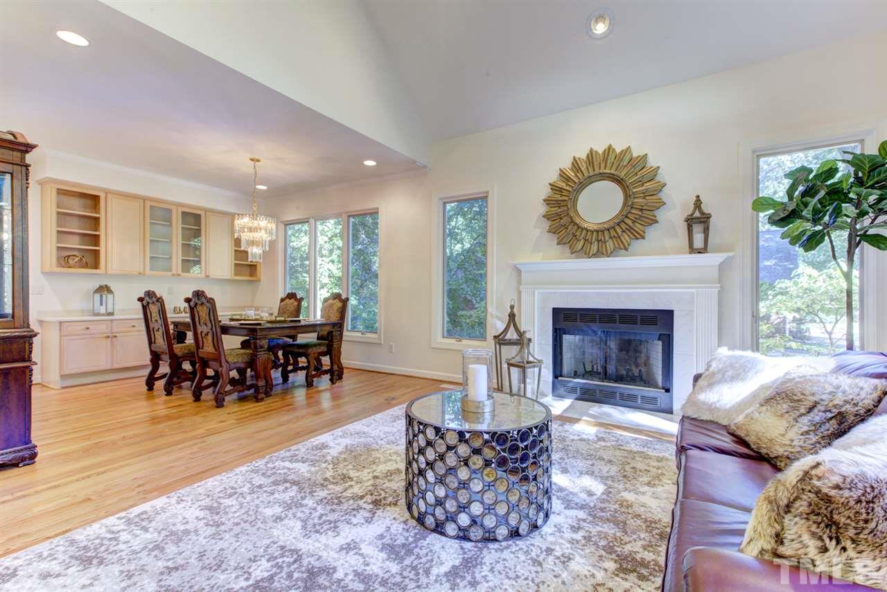 19 Covington Lane Durham, NC 27712 - Photo 5 of 30 a living room with furniture and a fireplace