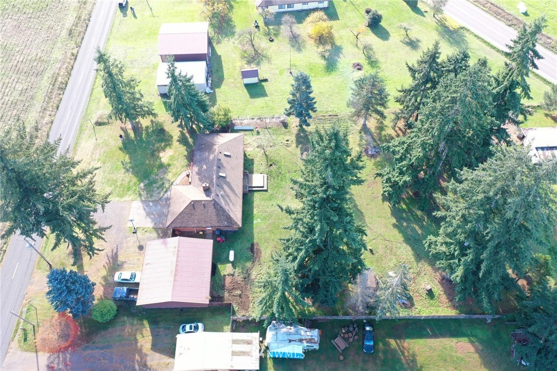 19613 Denmark Street Southwest Rochester, WA 98579 - Photo 8 of 30 an aerial view of residential houses with outdoor space