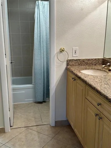 a room with washing machine