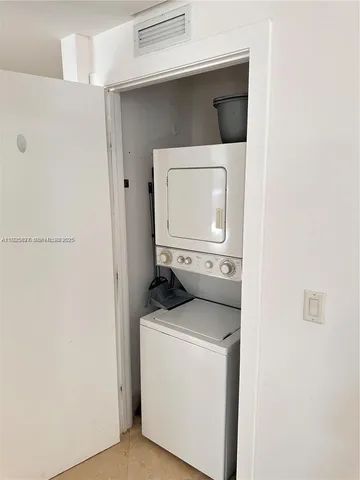 a utility room with a washer and dryer