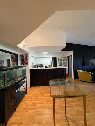 a living room filled with furniture