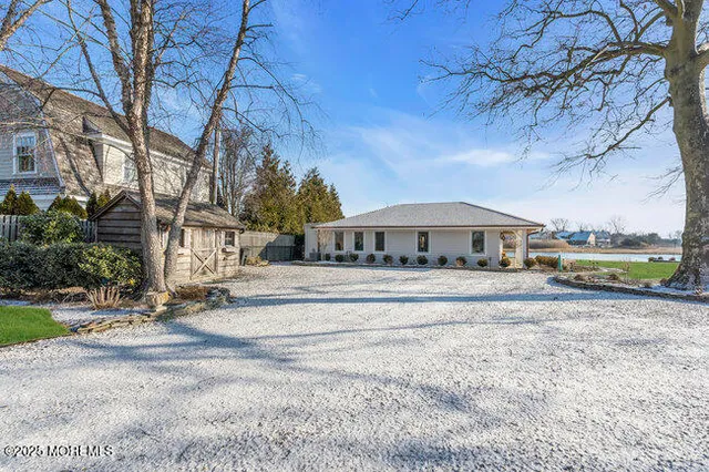 a view of street with houses