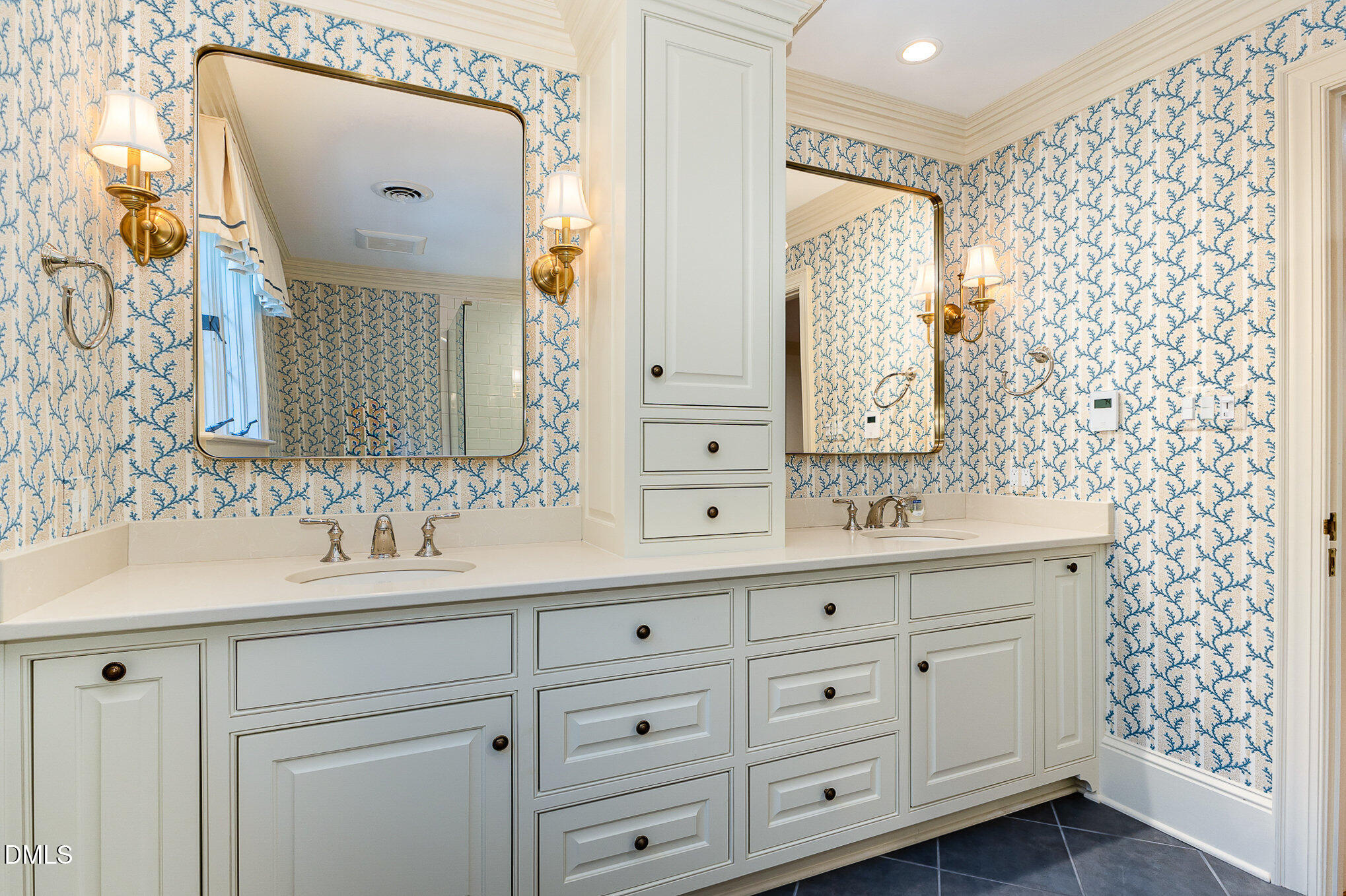 672 Lake Wackena Road Goldsboro, NC 27534 - Photo 26 of 46 a bathroom with a double vanity sink mirror and double