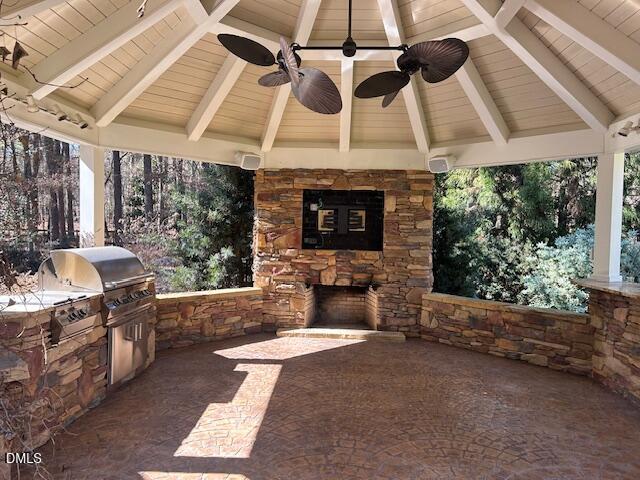 672 Lake Wackena Road Goldsboro, NC 27534 - Photo 31 of 46 a living room with furniture and a fireplace