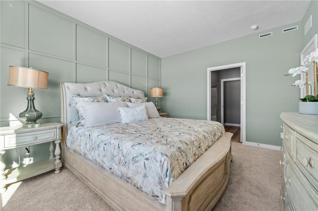 121 Jerome Drive Butler, PA 16001 - Photo 12 of 20 a bedroom with a bed and a lamp