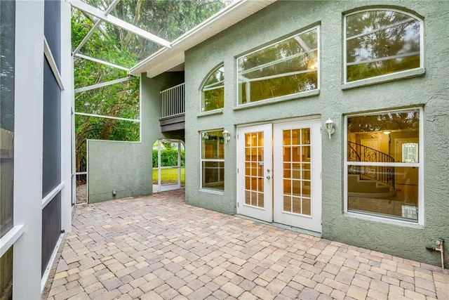 a view of front door of house