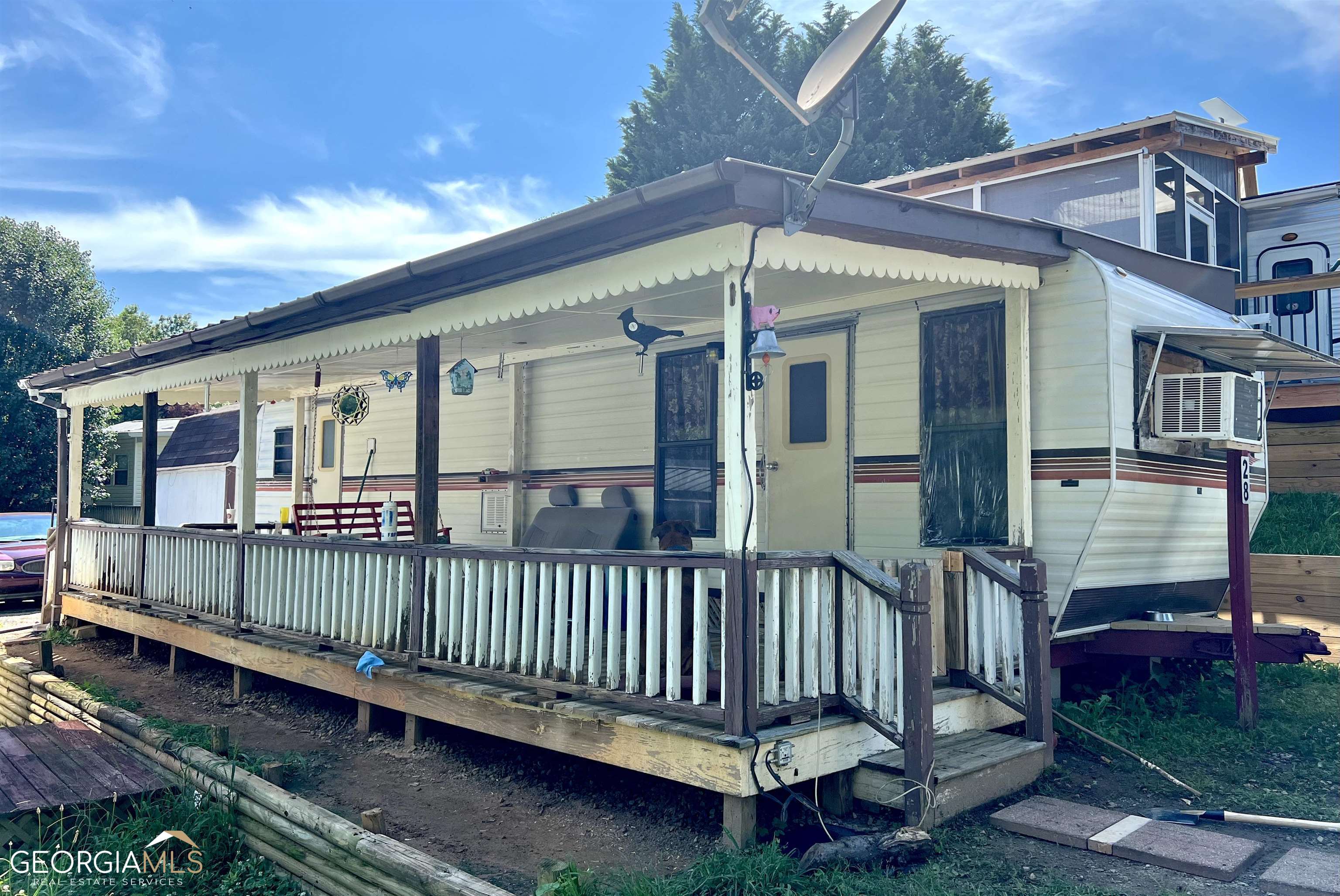 front view of a house with a porch