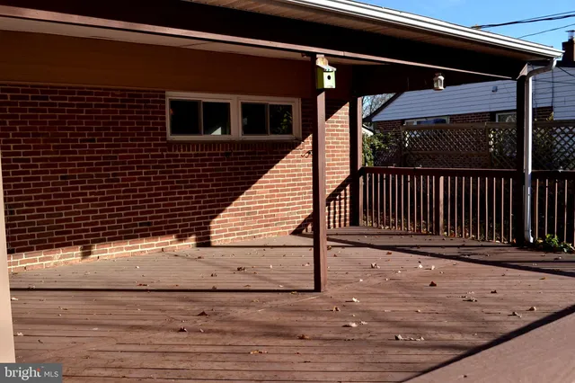 a view of a house with a wooden floor