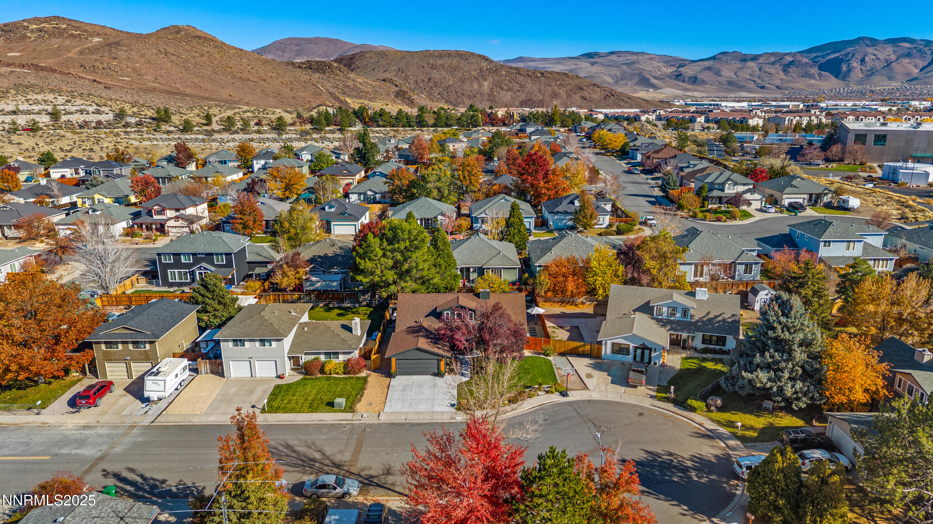 7520 Berryhill Drive Reno, NV 89511 - Photo 65 of 72 an aerial view of a city with lots of residential buildings