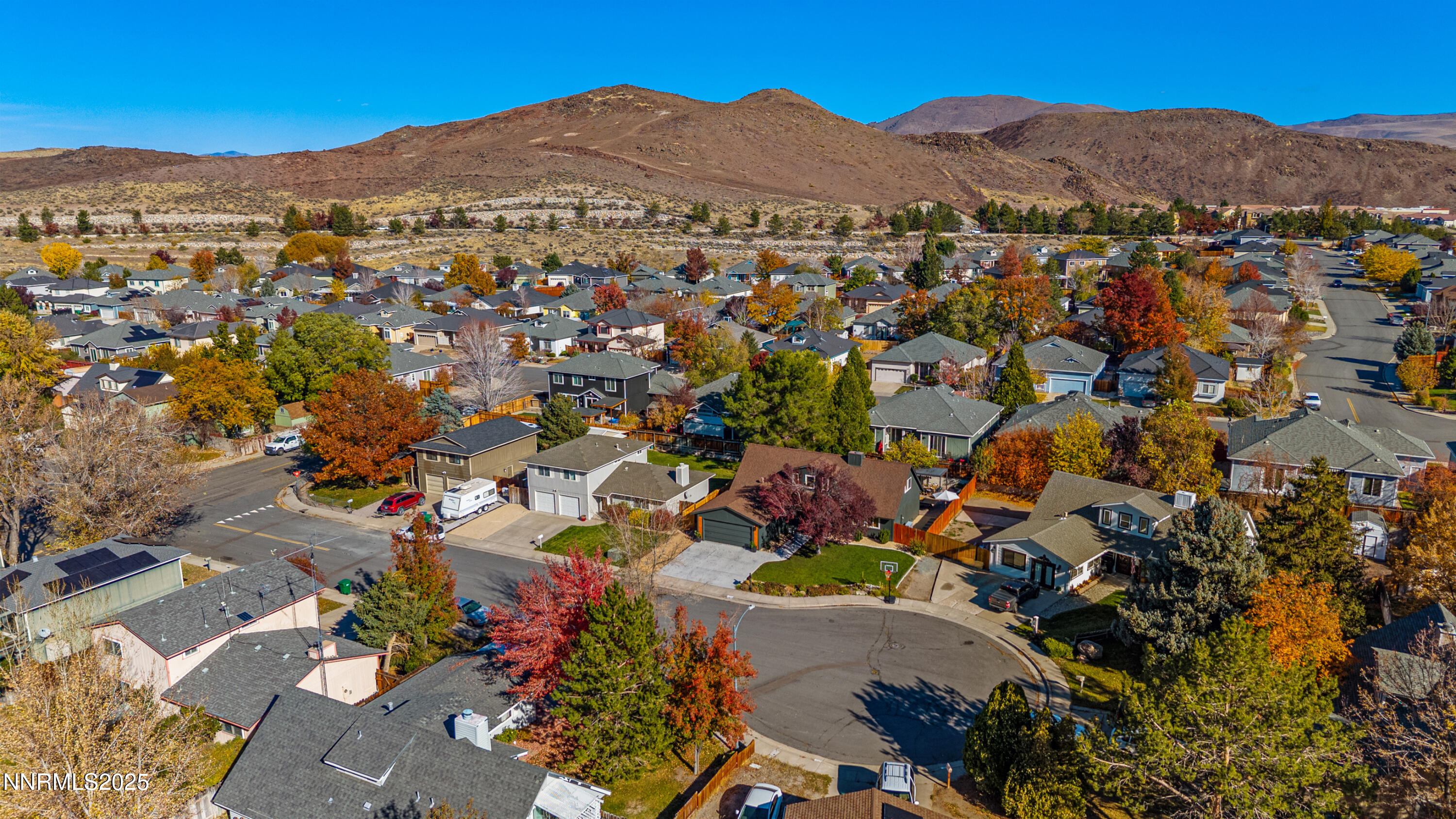 7520 Berryhill Drive Reno, NV 89511 - Photo 68 of 72 an aerial view of residential house and sandy dunes