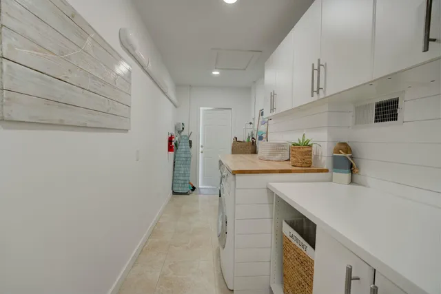 a view of a garden with a palm tree