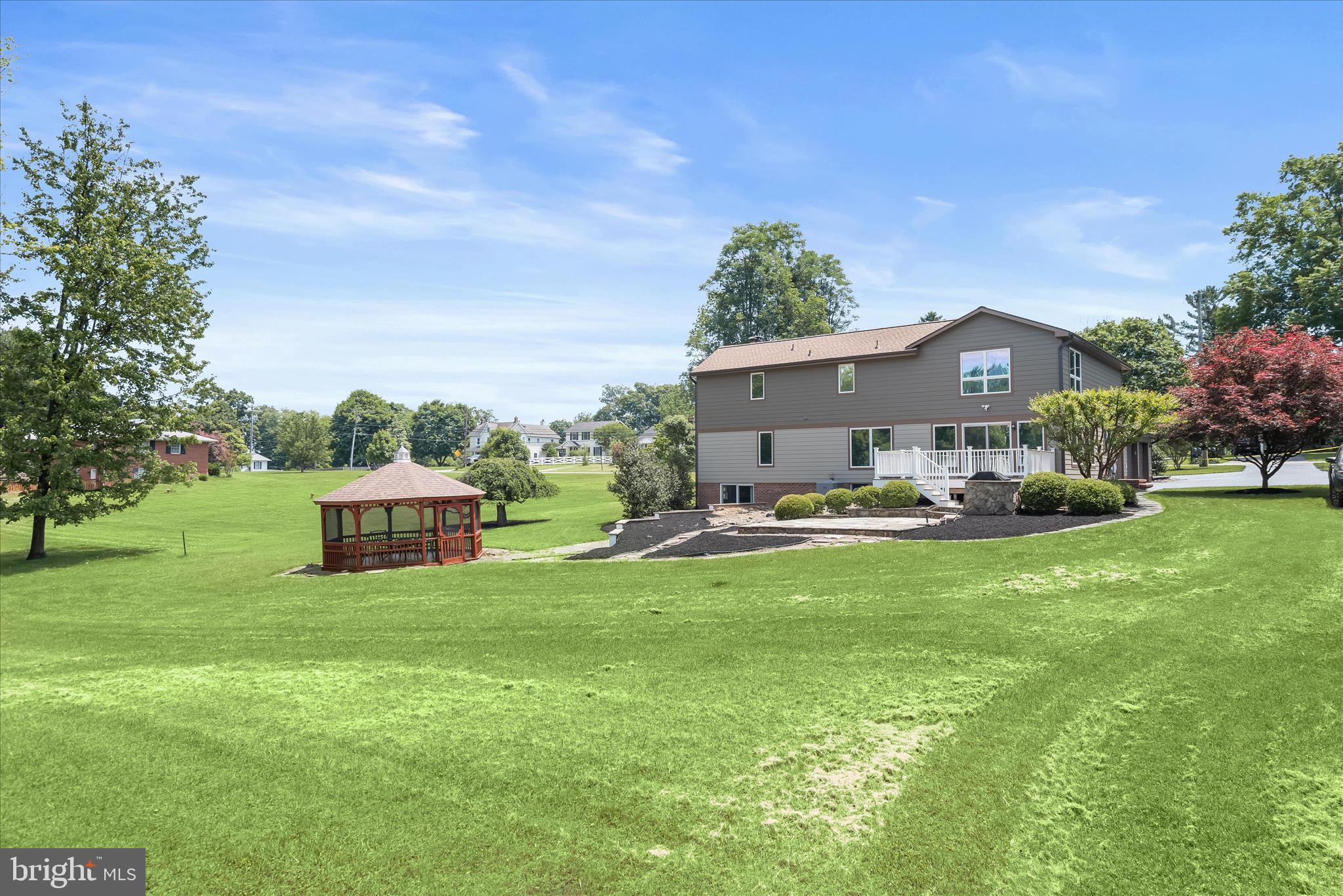 13356 Triadelphia Road Ellicott City, MD 21042 - Photo 52 of 73 Rear Lawn & Gazebo