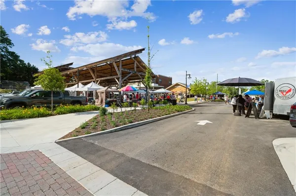 a view of outdoor space with trampoline