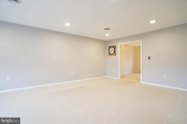 a view of an empty room