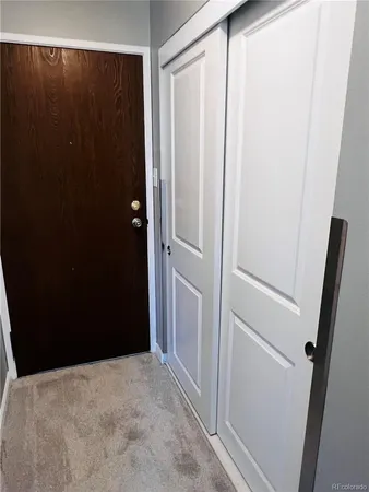 a view of closet area