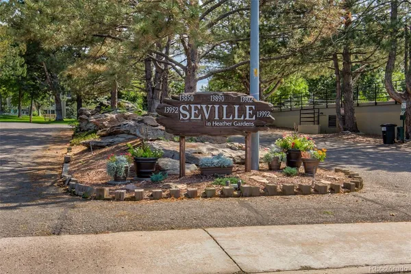 a view of a swimming pool with a yard