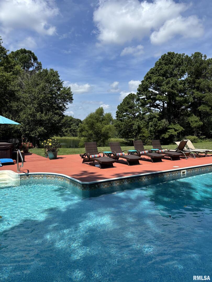 2145 Lick Creek Road Anna, IL 62906 - Photo 64 of 64 a view of swimming pool is middle in the garden