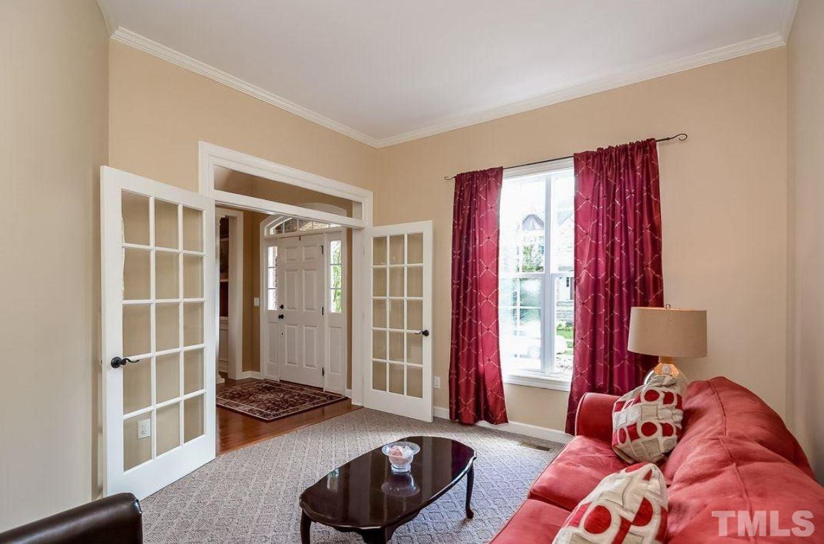 2913 Elmfield Street Raleigh, NC 27614 - Photo 11 of 30 Library featuring French Doors that function as Formal Living Room or Office.