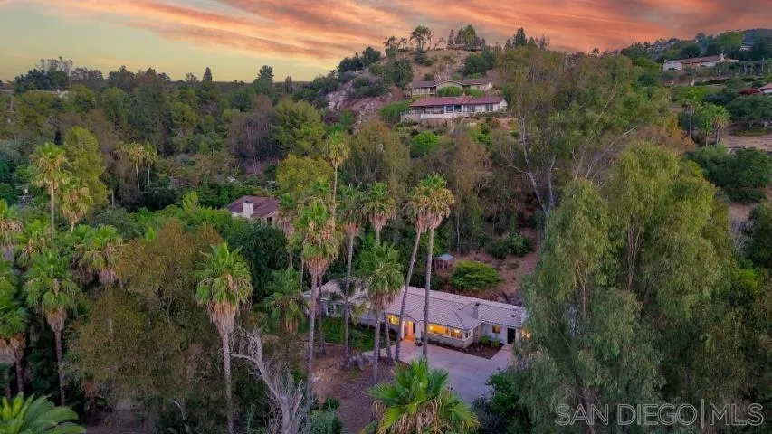 13311 Fallen Leaf Road Poway, CA 92064 - Photo 2 of 30 an aerial view of a house with outdoor space and trees all around
