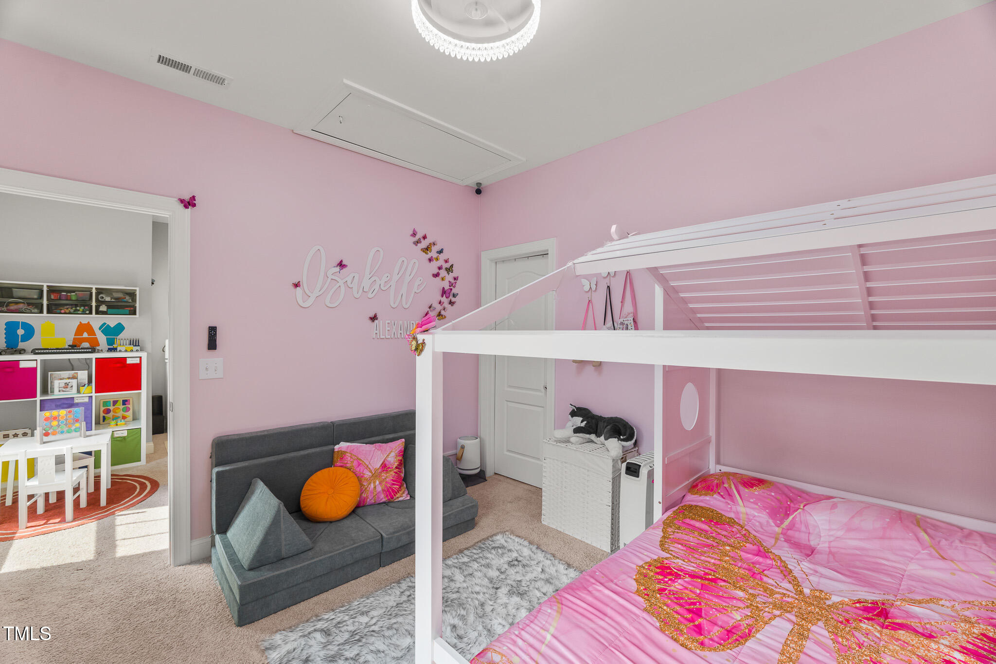 1715 Capstone Drive Durham, NC 27713 - Photo 34 of 53 a bedroom with furniture and a lamp