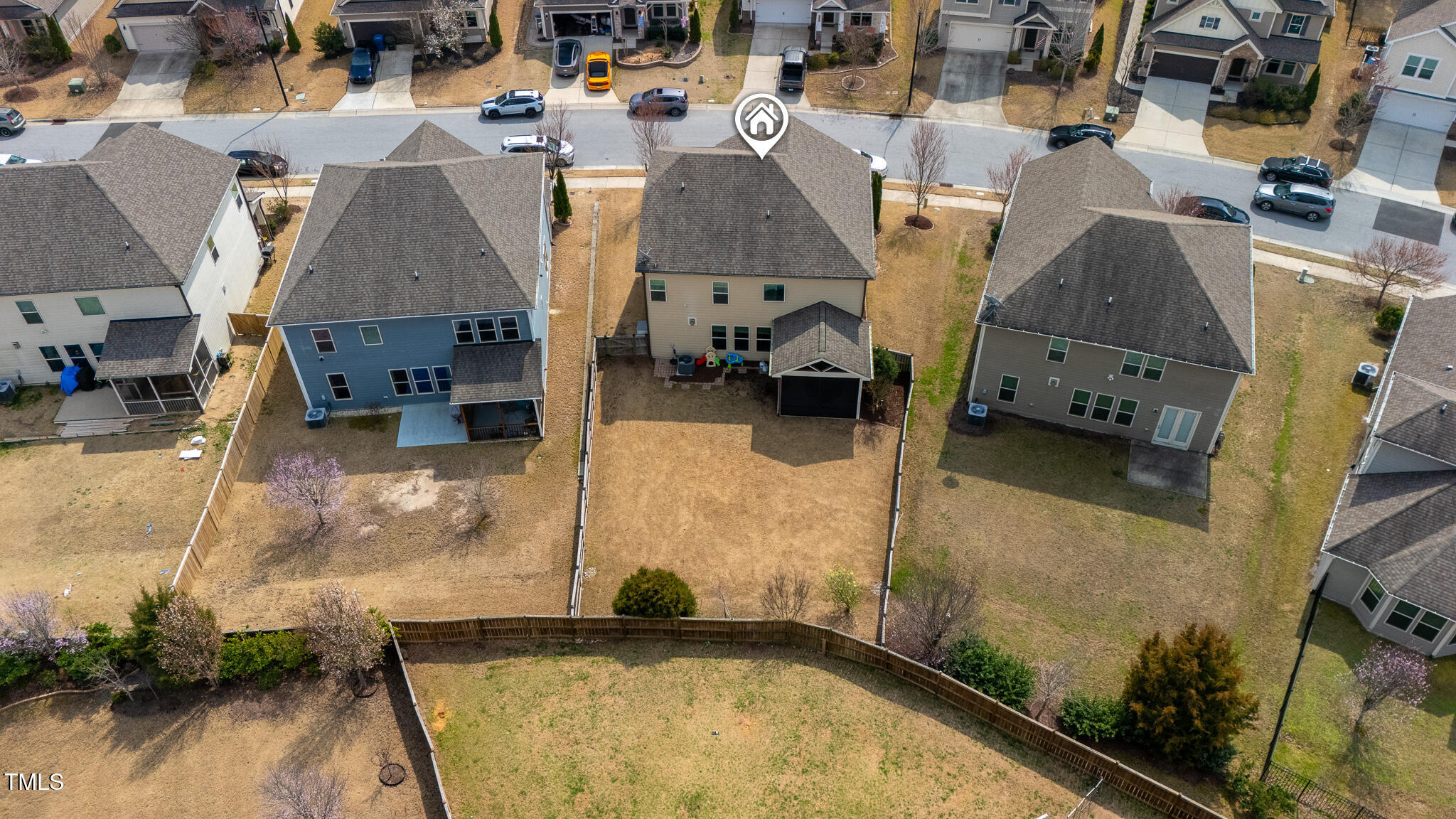 1715 Capstone Drive Durham, NC 27713 - Photo 47 of 53 an aerial view of residential houses with outdoor space