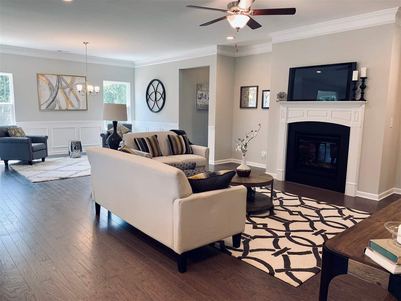 166 Springhill Lane, Unit 9 Garner, NC 27529 - Photo 4 of 23 Living Area With Fireplace