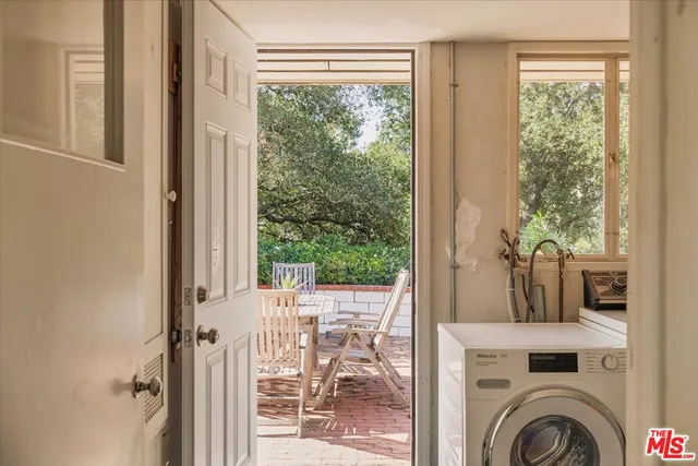 a view of a living room and a window