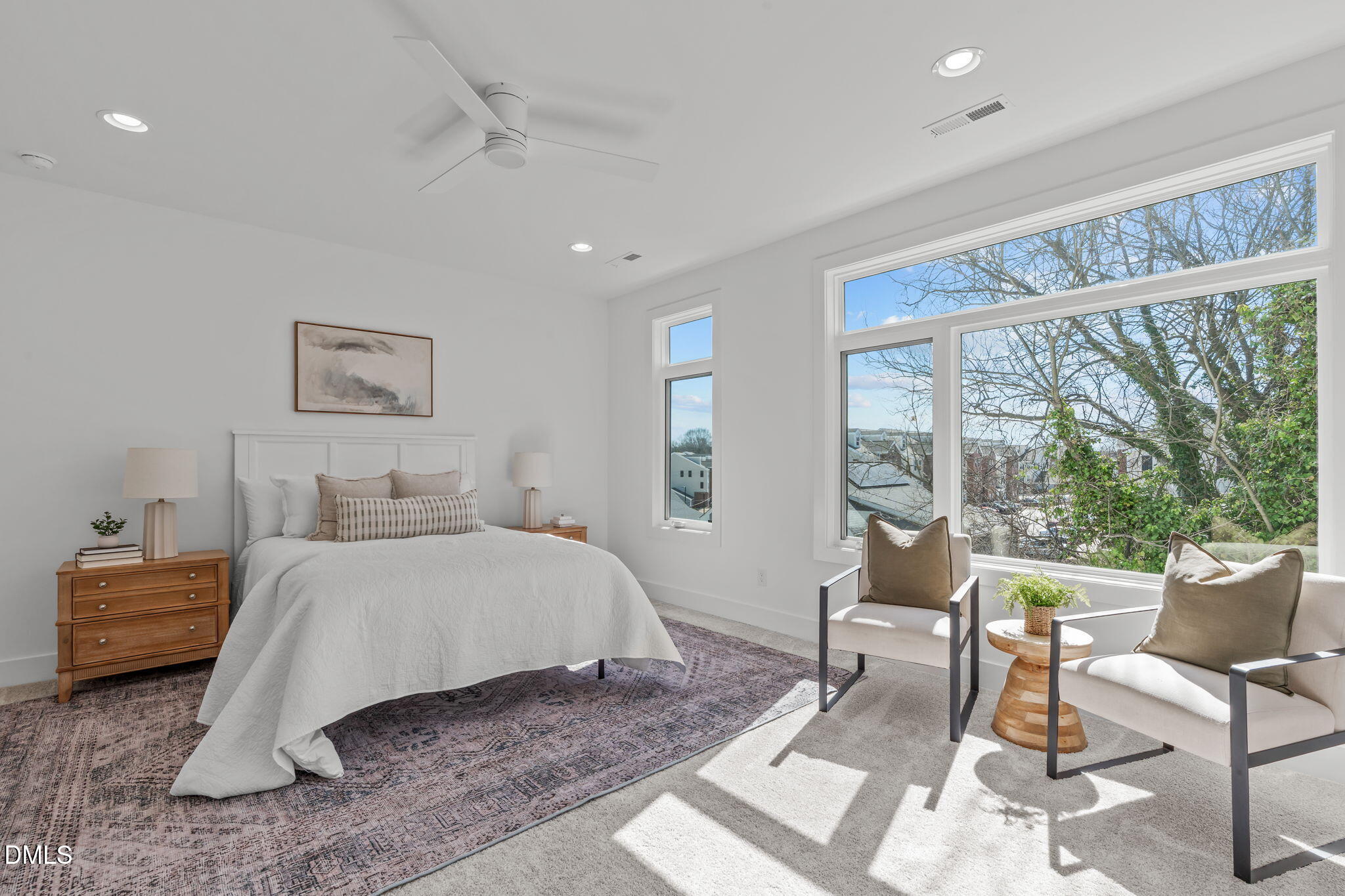600 Rocky Knob Court Raleigh, NC 27601 - Photo 18 of 49 a bedroom with a large bed and a window