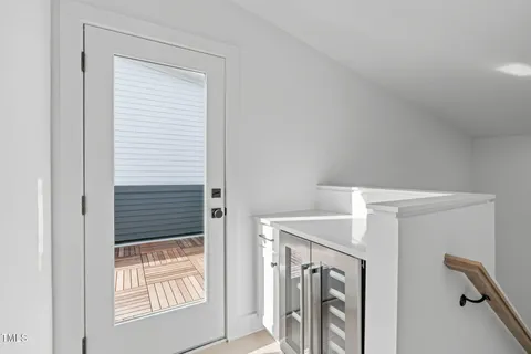 a utility room with a window