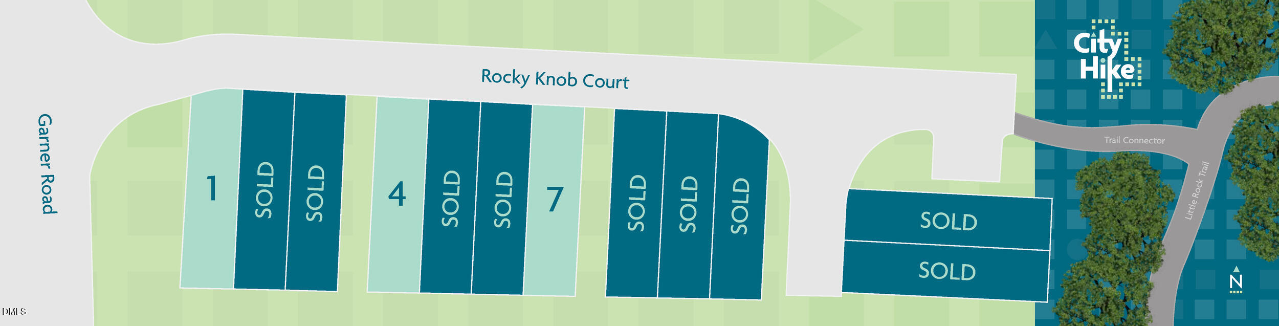 600 Rocky Knob Court Raleigh, NC 27601 - Photo 42 of 49 City_Hike_Site_Map_vFinal_12+1+25