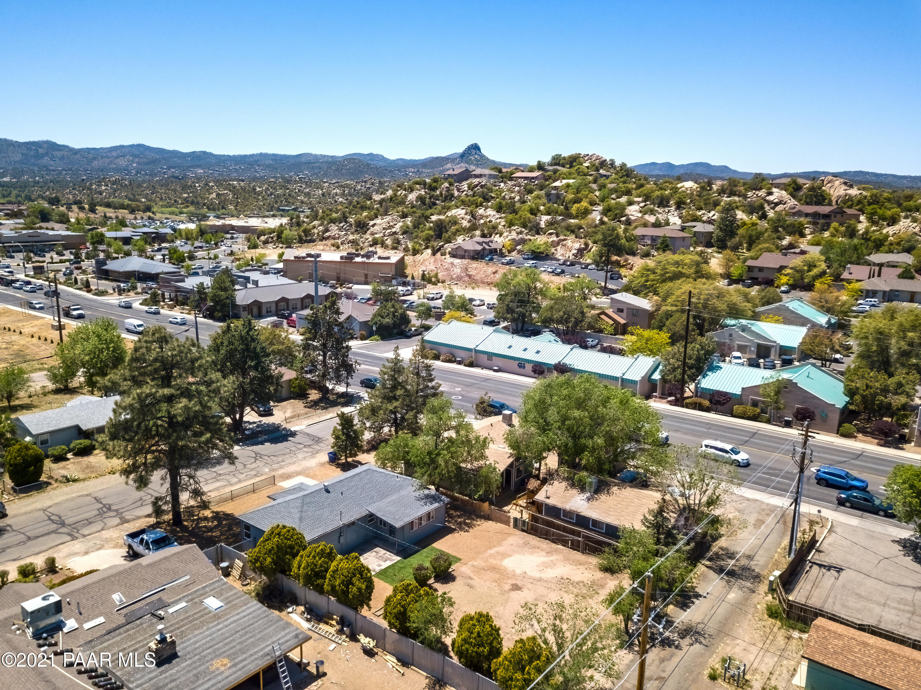 844 Flora Street Prescott, AZ 86301 - Photo 26 of 29 an aerial view of residential houses with outdoor space