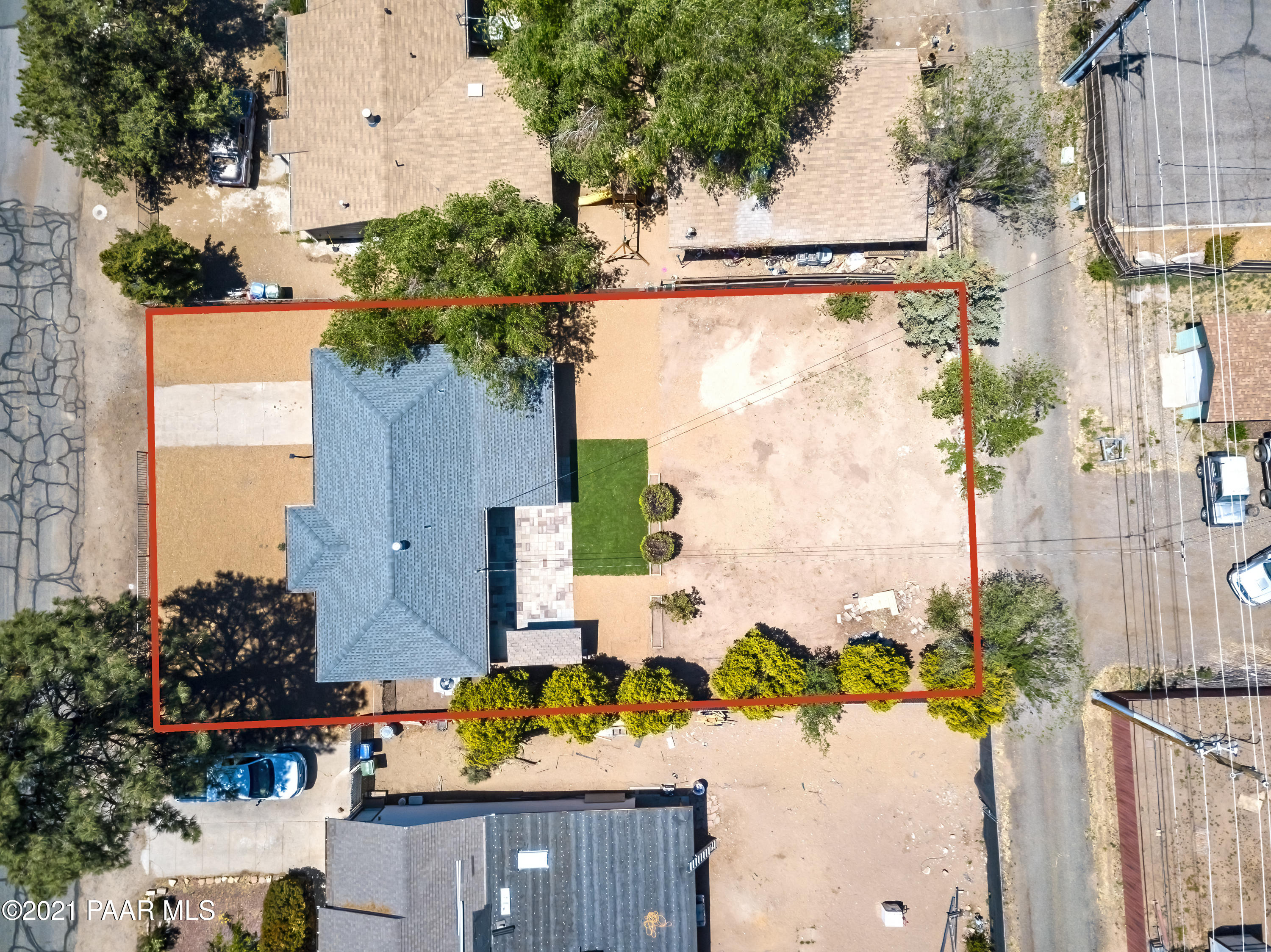 844 Flora Street Prescott, AZ 86301 - Photo 27 of 29 a view of a house with a yard and garden