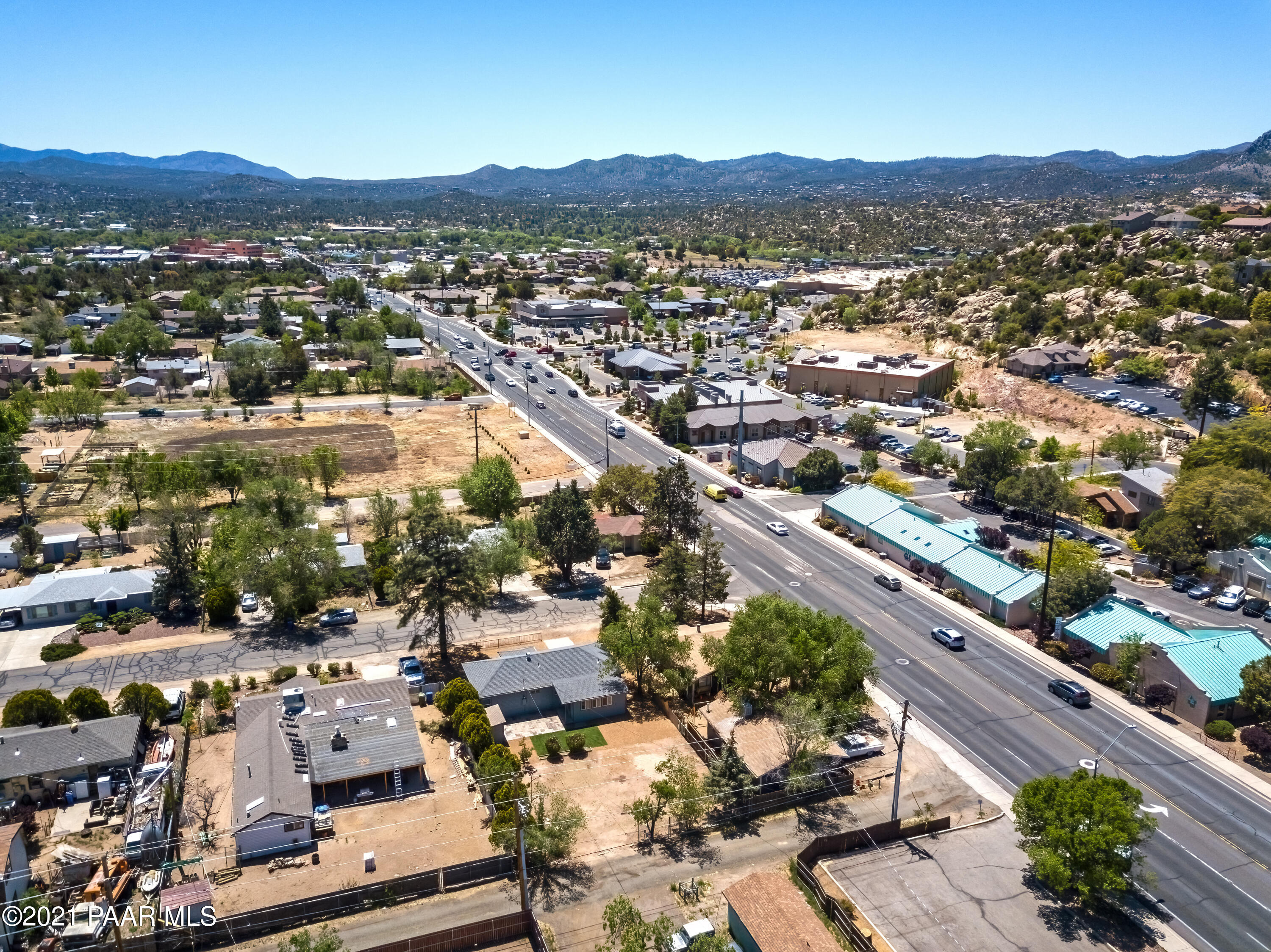 844 Flora Street Prescott, AZ 86301 - Photo 29 of 29 an aerial view of residential houses and city view